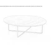 Round coffee table made of wooden veneer Plelo