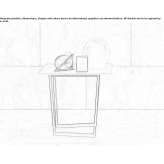 Square marble coffee table Reyero