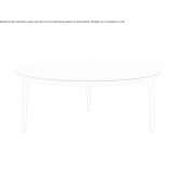 Round wooden coffee table Uehrde