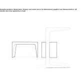 Polyurethane coffee table Boissano