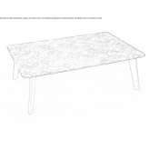 Rectangular glass coffee table Beeston