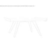 Rectangular side table with tray Kaliska