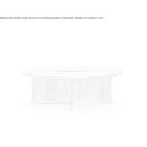 Round wooden coffee table Eruh
