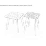 Square glass coffee table Beeston