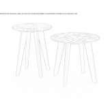 Round glass coffee table Beeston