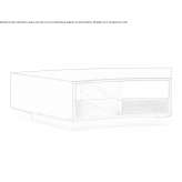 Low coffee table with storage space Amaro