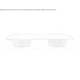 Rectangular coffee table Jorquera