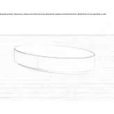 Low oval coffee table made of brass Ince