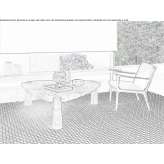 Triangular marble coffee table Horasan