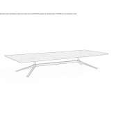 Low rectangular coffee table made of marble Empire