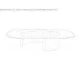 Rectangular glass coffee table for the living room Scordia