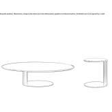 Round metal coffee table Benbrook