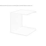 Steel coffee table/bedside table Ollomont
