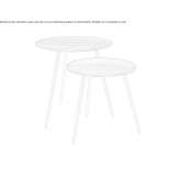 Round coffee table made of MDF Roebel