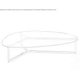 Low oval coffee table Diria