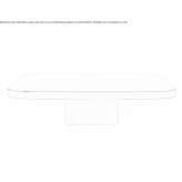 Square brass coffee table Cuya
