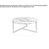 Round coffee table Lectoure