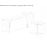 Metal coffee table Scerni