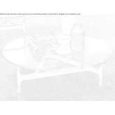 Low round crystal coffee table Acos