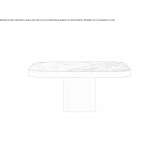 Square brass coffee table Cuya
