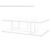 Rectangular coffee table made of tempered glass Vetovo