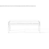 Rectangular glass coffee table Horatio