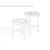 Round ash coffee table Stodtlen