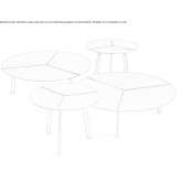Round metal coffee table Asuni