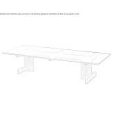 Low rectangular coffee table made of wood and glass Eruh