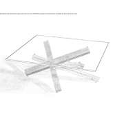 Square glass coffee table Knowsley