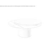 Adjustable round wooden coffee table Pobegi