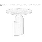 Round marble coffee table Rodello