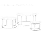 Round marble coffee table Prozor