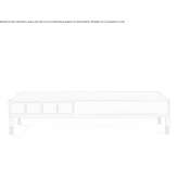 Low rectangular coffee table made of canaletta walnut Taquari