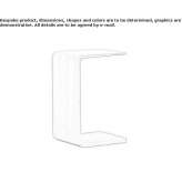 Oak side table Sciara