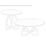 Round crystal coffee table Jucas