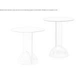 Round, painted metal coffee table Giba