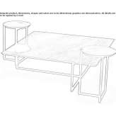 Square coffee table Lectoure