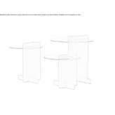 Round glass side table Choisy