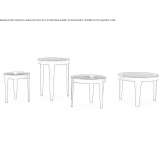 Round metal coffee table Selnica
