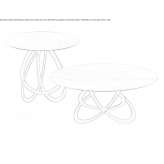 Round ceramic coffee table Jucas