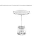 Round Murano glass coffee table for the living room Souraide