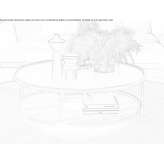 Round wooden coffee table Acos