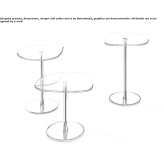 Crystal and steel coffee table Brezje