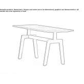 Oak coffee table for the living room Gubin