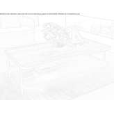 Rectangular wooden coffee table Acos