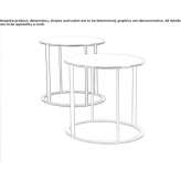 Round coffee table made of mirror glass Darica