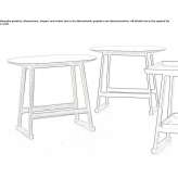 Wooden coffee table/bedside table Eksaarde