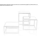Glass coffee table Obergum