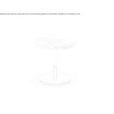 Round marble high side table Moere